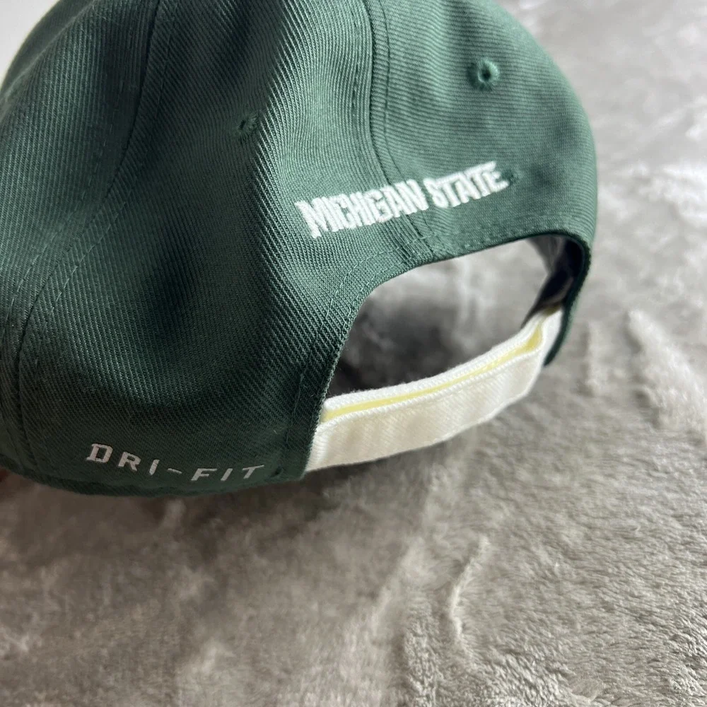 Nike Legacy91 Dri-Fit Michigan State Spartan‎ Crest Green White Hat Adjustable - Picture 6 of 10